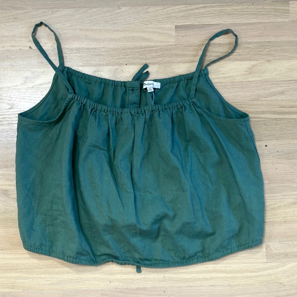 Madewell Linen blend Meridian Bubble top